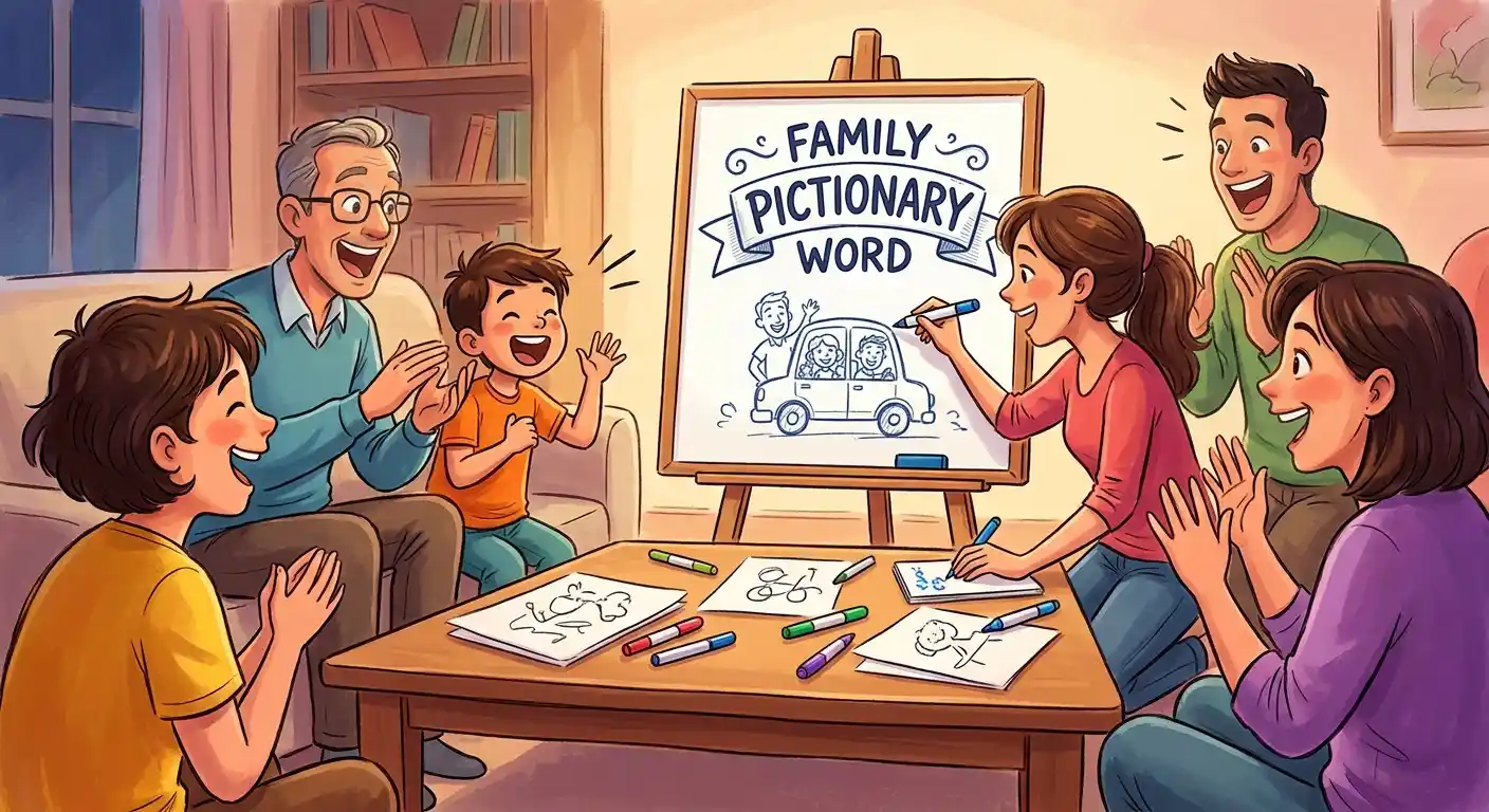 Family Pictionary Words for Game Night, 150+ Party Prompt Ideas 1 Family Pictionary Words