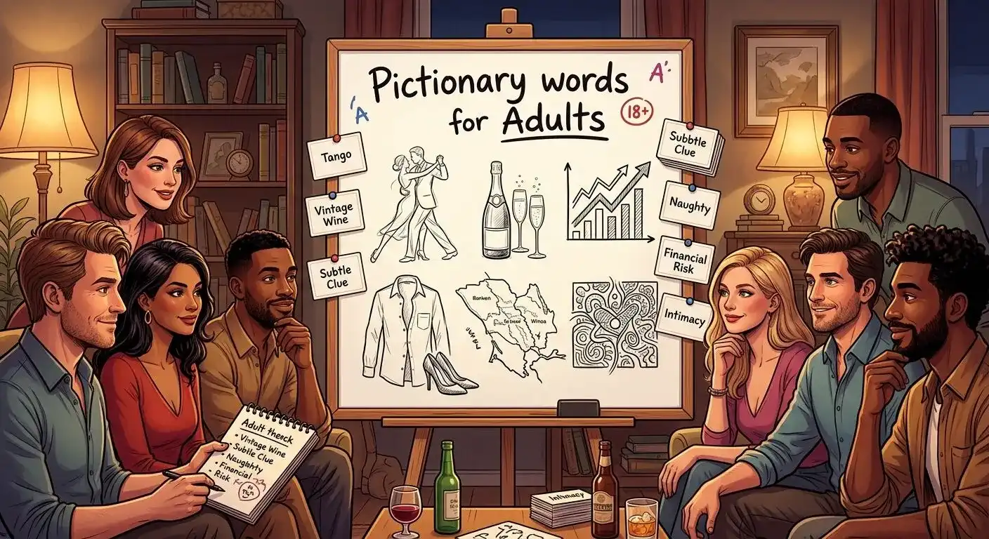 Pictionary Words for Adults and Game Night Ideas 1 Pictionary Words for Adults