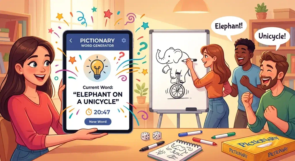 Pictionary words generator