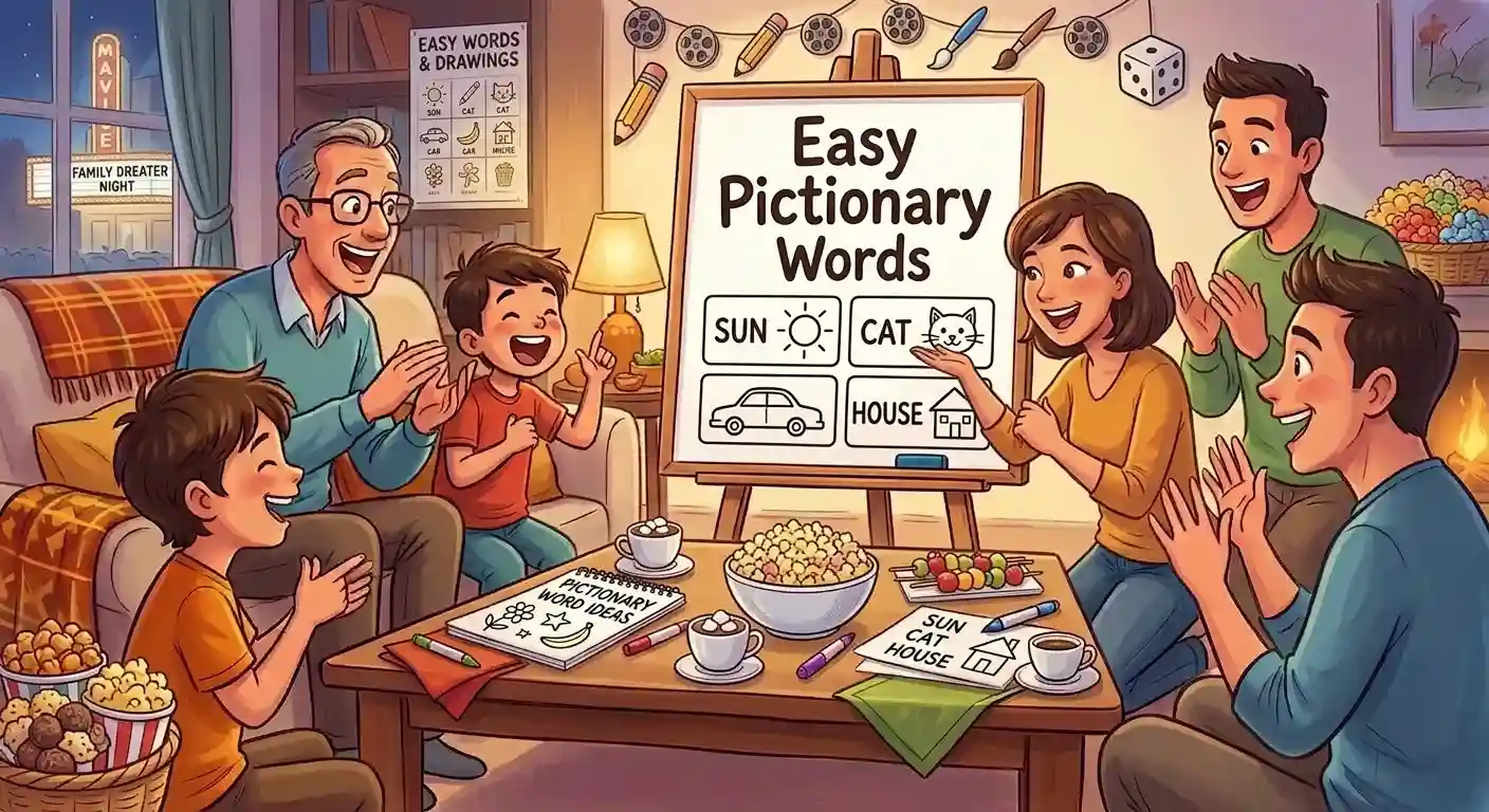 Easy Pictionary Words, 100 Simple Ideas Plus Free Generator 1 easy pictionary words