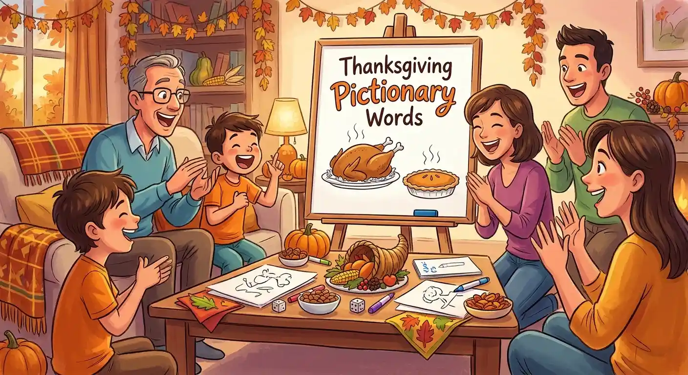 thanksgiving pictionary words