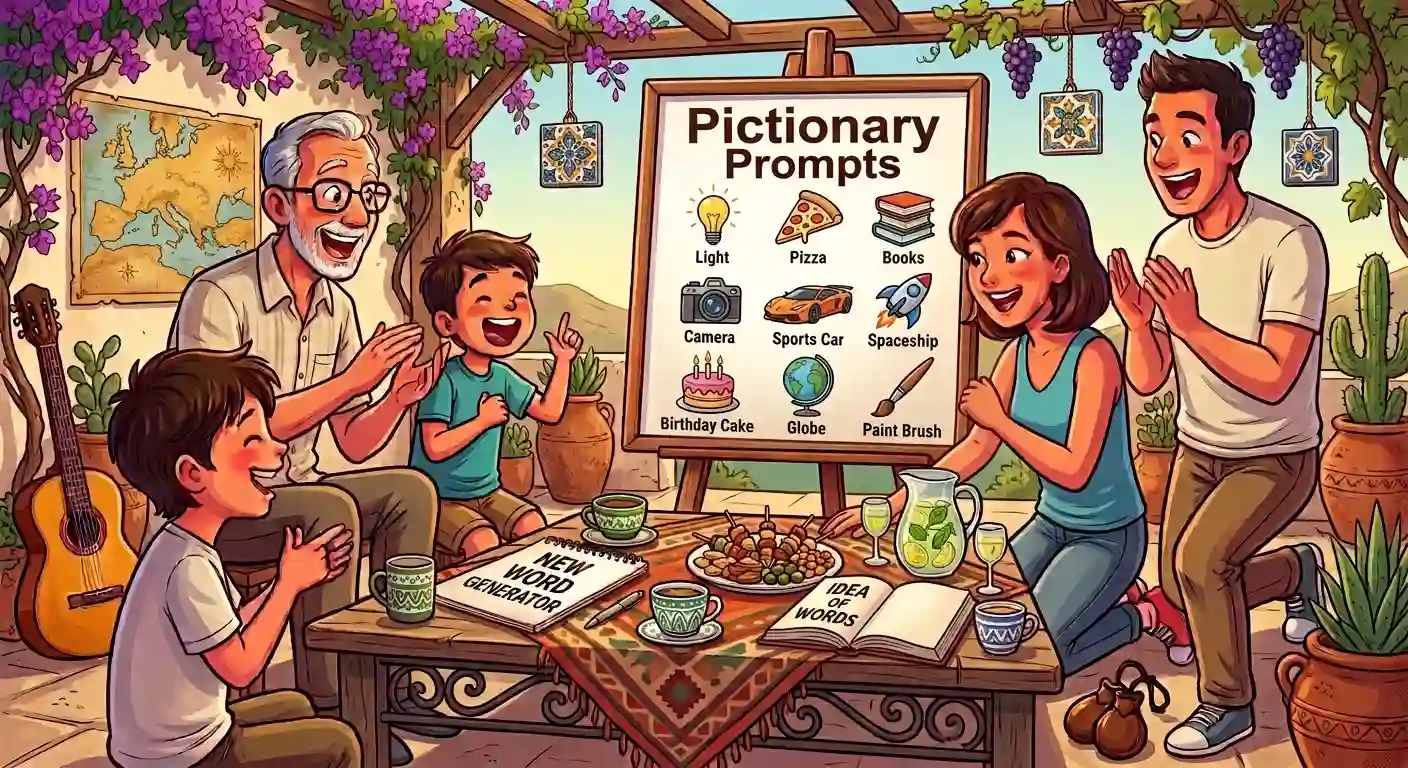 Pictionary Prompts List With a Free Generator and 50+ Ideas 1 Pictionary Prompts