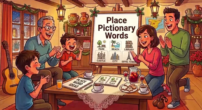 Place Pictionary Words